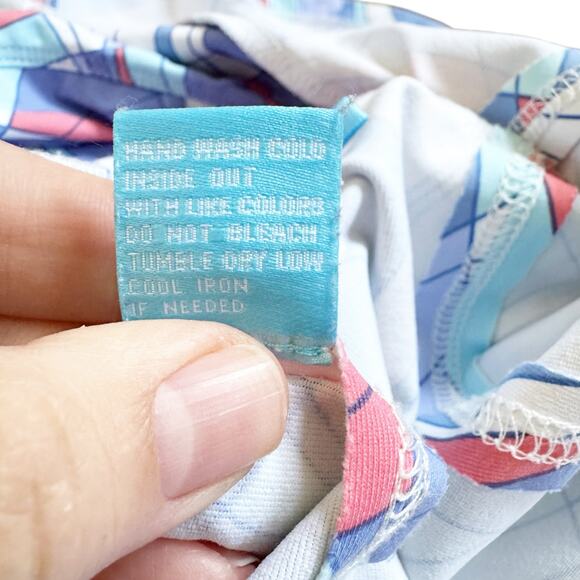 J. McLaughlin Catalina Cloth Tennis Swing Circle Skirt Geometric Design Small S - Picture 11 of 11